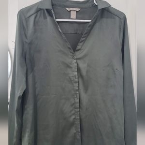 H&M satin button up